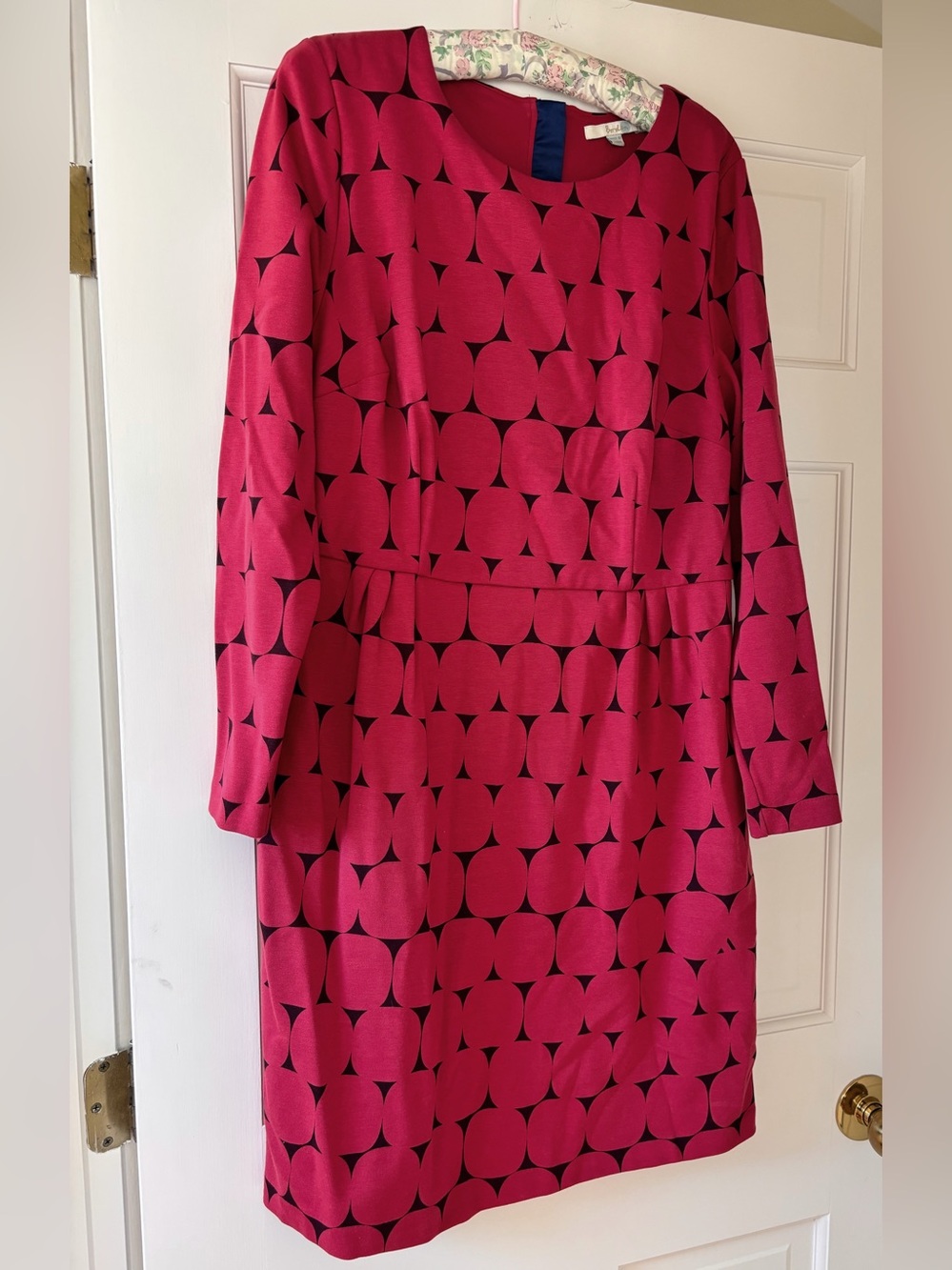 Biden Women’s Red Geometric Sheath Dress